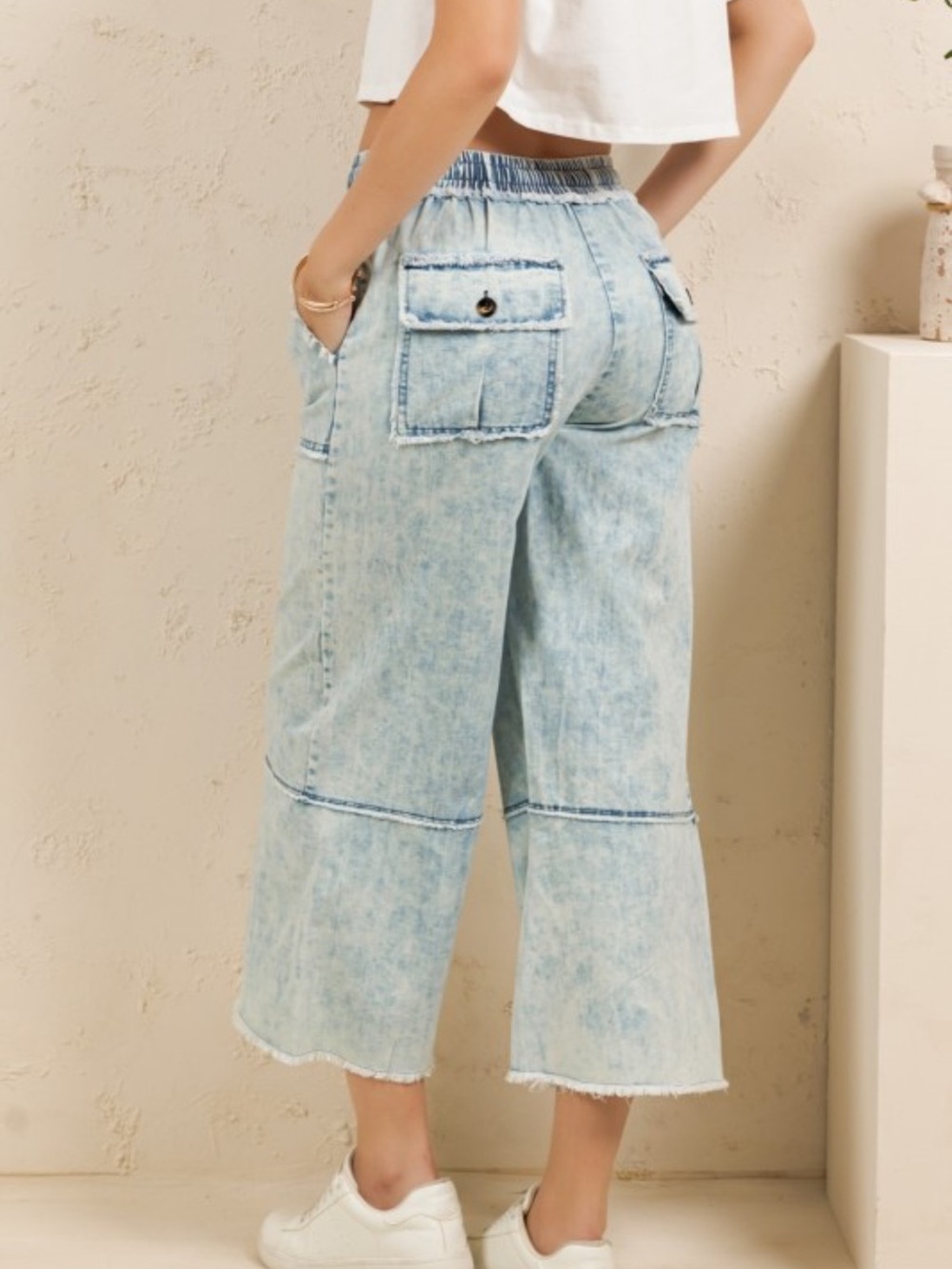 Sage + Fig Mineral Washed Pants - Picture 3 of 9